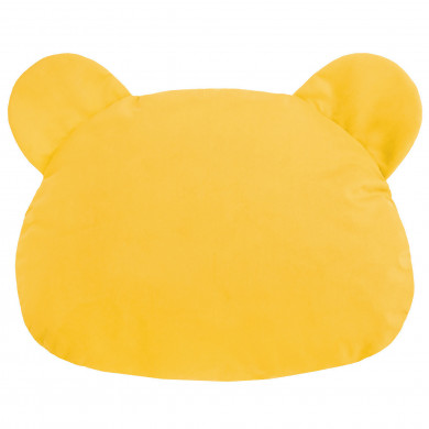 Yellow pillow teddy velvet