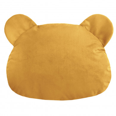 Mustard pillow teddy velvet
