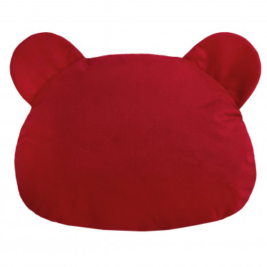 Red pillow teddy velvet