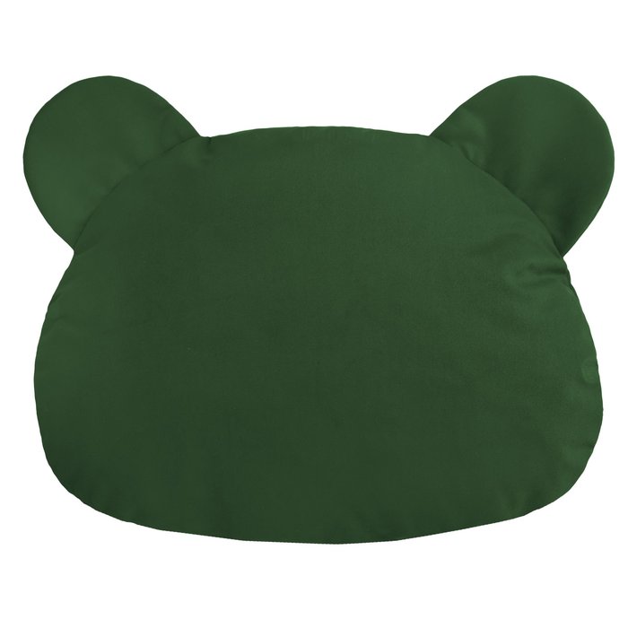 Dark green pillow teddy velvet