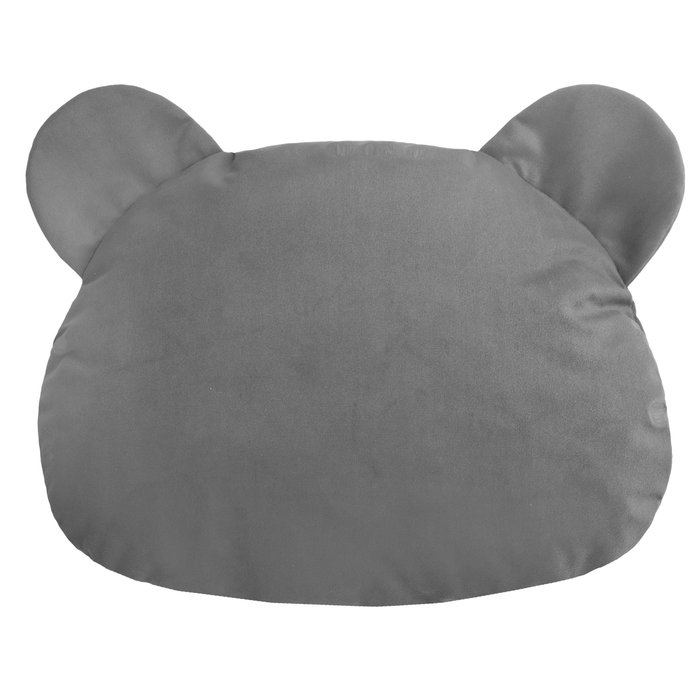 Gray pillow teddy velvet