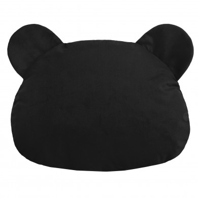 Black pillow teddy velvet
