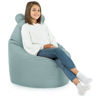 Grand fauteuil pouf en tissu écologique. Poufs - ITALPOUF