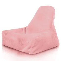 Bali Bean Bag Chair with Backrest - Yeti Faux Fur