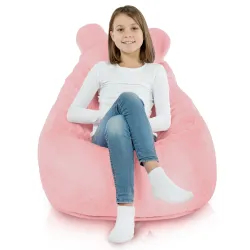 Teddy Kids Bean Bag Chair - Yeti Faux Fur – view 3