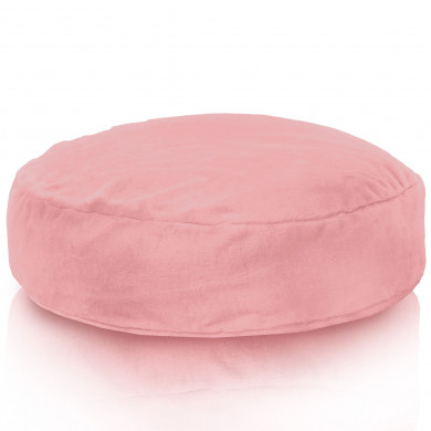 Pink Yeti round pillow 