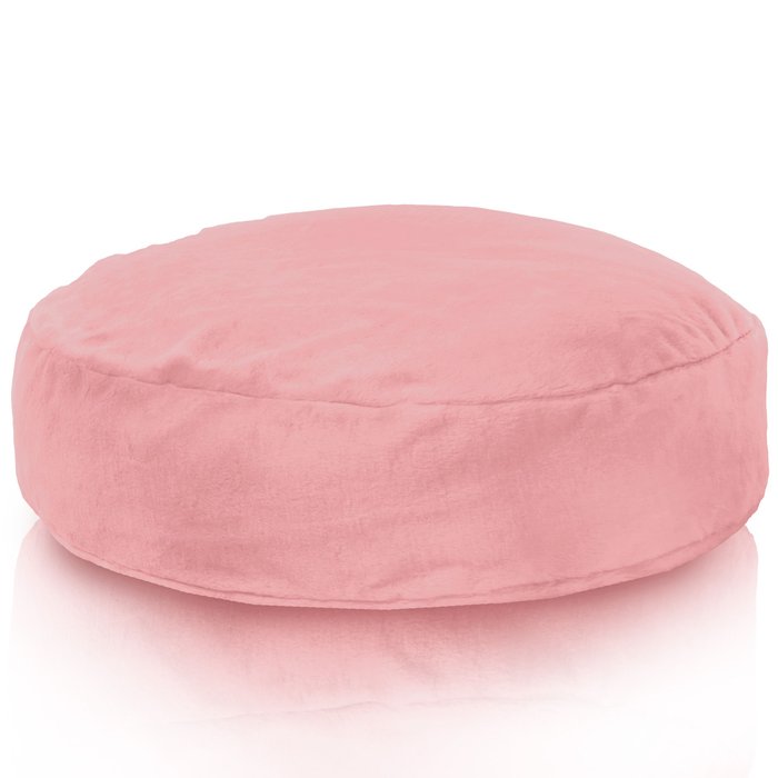 Pink Yeti round pillow 