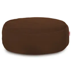 Round Footstool Pouffe - Soft Velvet