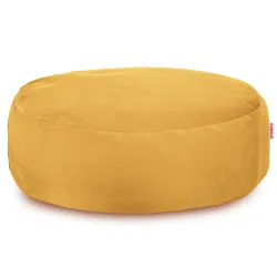 Round Footstool Pouffe - Soft Velvet