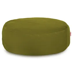 Round Footstool Pouffe - Soft Velvet