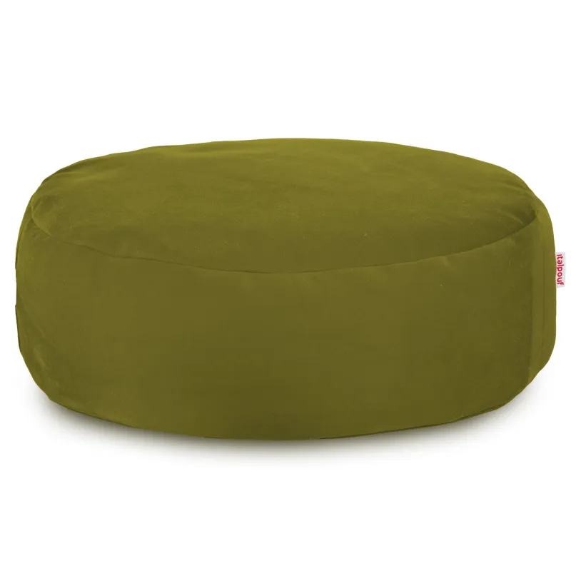 Round Footstool Pouffe - Soft Velvet