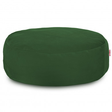 Dark green footstool velvet