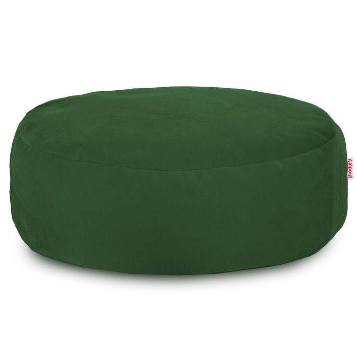 Dark green footstool velvet