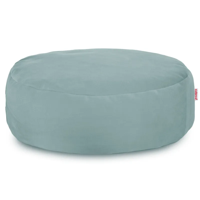 Round Footstool Pouffe - Soft Velvet