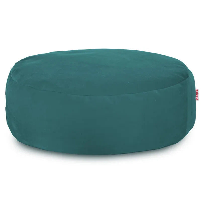 Round Footstool Pouffe - Soft Velvet