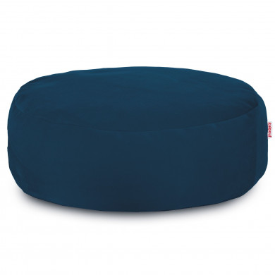 Navy blue footstool velvet