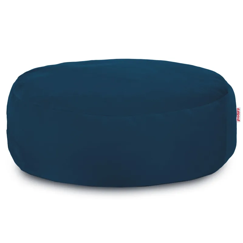 Round Footstool Pouffe - Soft Velvet
