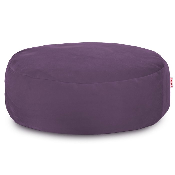 Purple footstool velvet