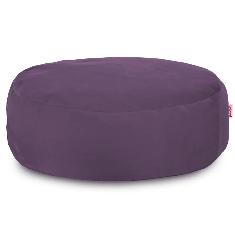 Round Footstool Pouffe - Soft Velvet