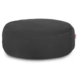 Round Footstool Pouffe - Soft Velvet