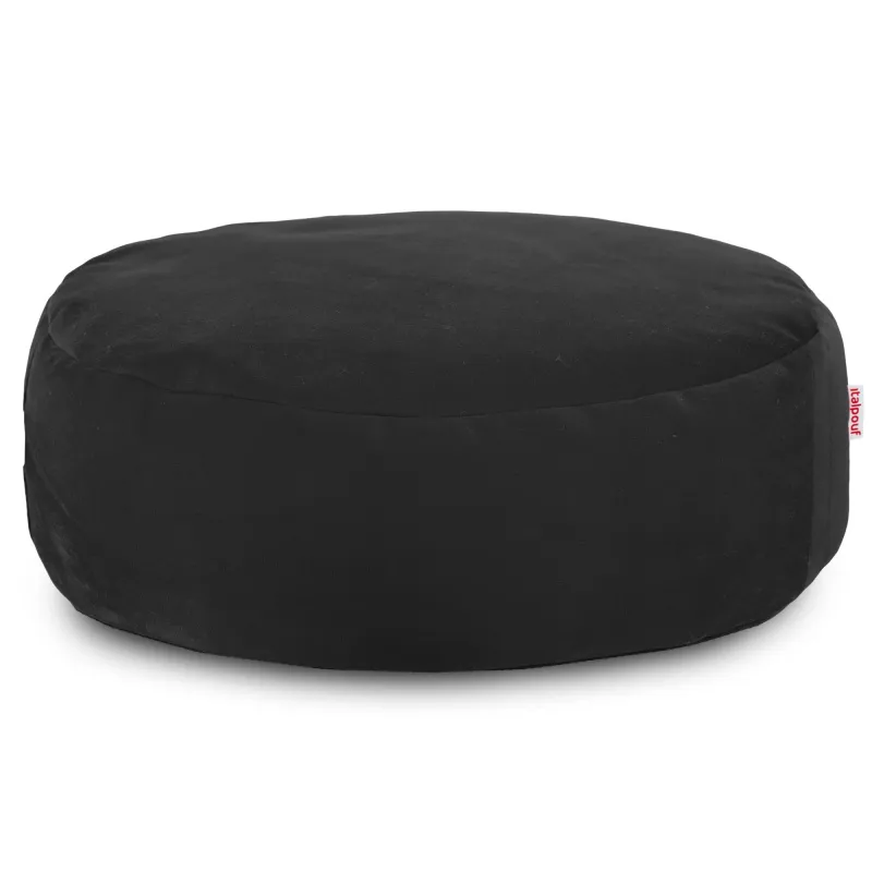 Round Footstool Pouffe - Soft Velvet