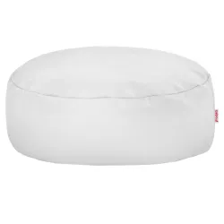 Round Footstool Pouffe - Faux Leather