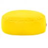 Bright yellow footstool pu leather