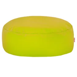 Round Footstool Pouffe - Faux Leather