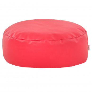 Pink footstool pu leather