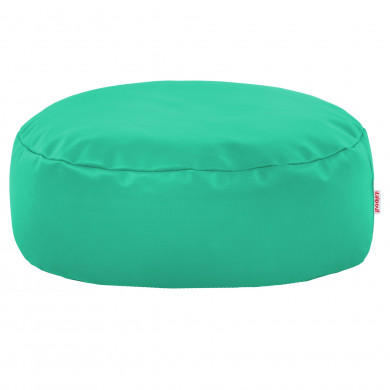 Turquoise footstool pu leather