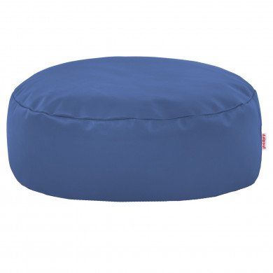 Blue footstool pu leather