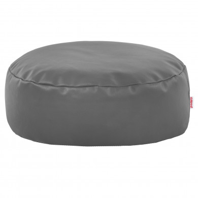 Gray footstool pu leather