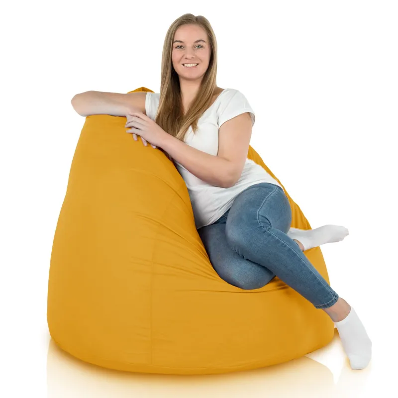 Yellow bean bag XXL outdoor