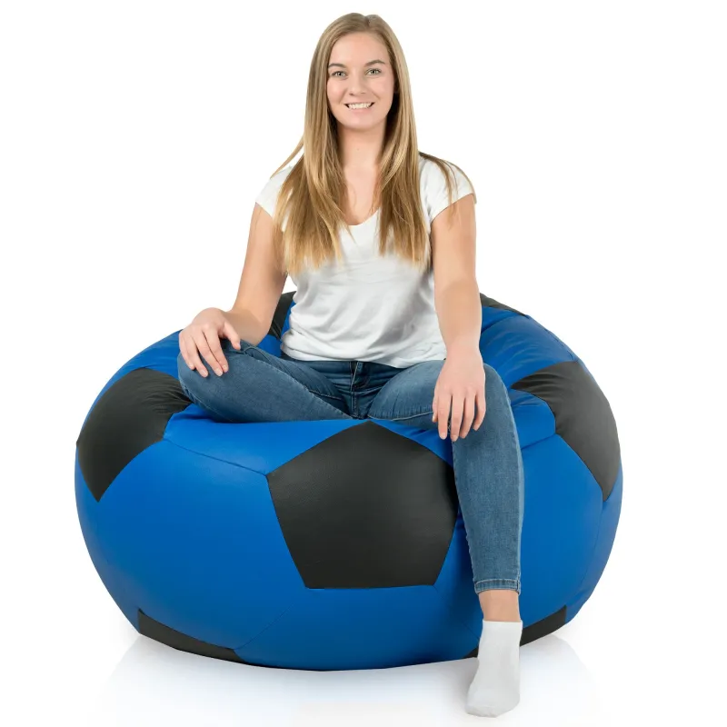 Giant Football Bean Bag Chair XXL - Faux Leather – view 6