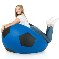 Giant Football Bean Bag Chair XXL - Faux Leather – view 7