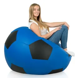 Giant Football Bean Bag Chair XXL - Faux Leather – view 8