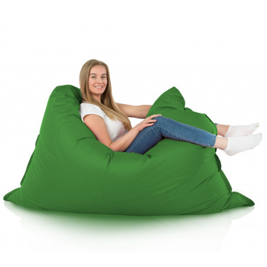 Green bean bag giant pillow XXL outdoor