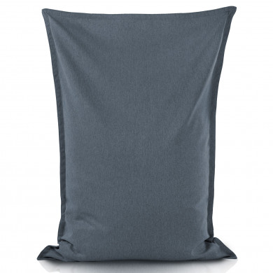 Navy blue melange bean bag giant pillow balance