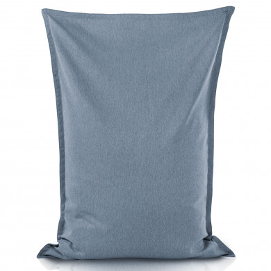 Blue melange bean bag giant pillow balance