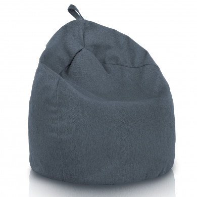 Navy blue melange large bean bag balance