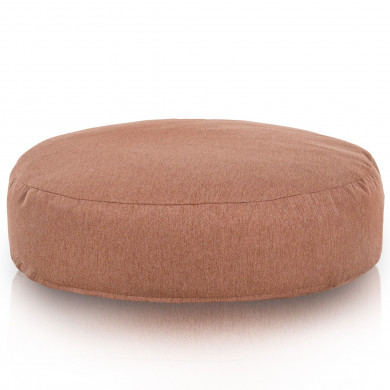 Copper melange round pillow balance