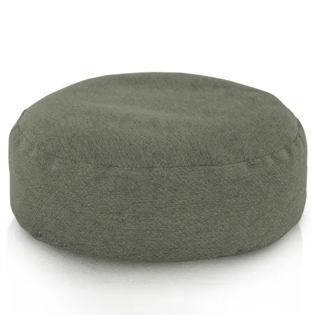 Round Footstool Pouffe - Eco-Recycled Fabric
