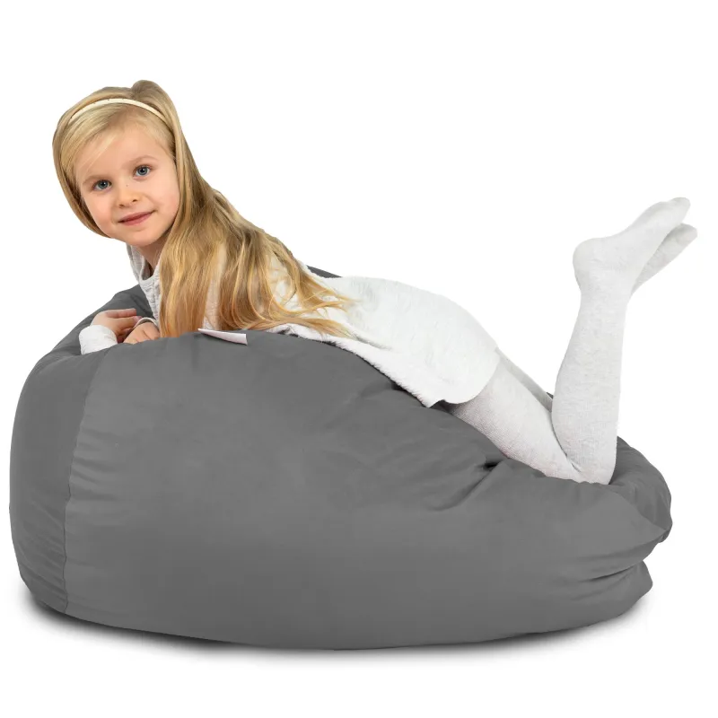 Kids Bean Bag Chair L - Soft Velvet – view 86