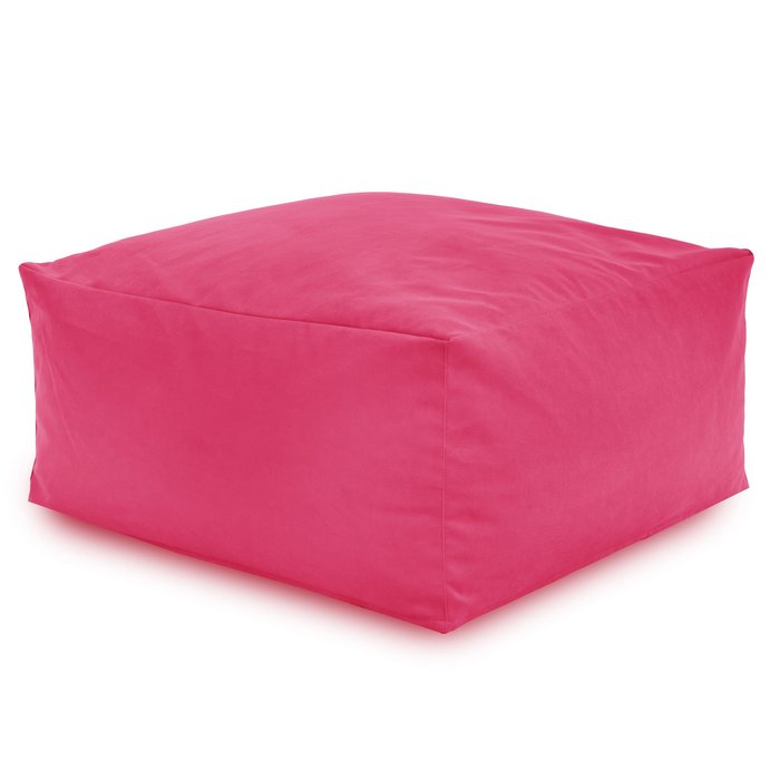 Pink pouffe table velvet