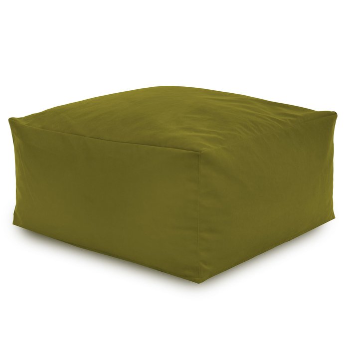 Green pouffe table velvet