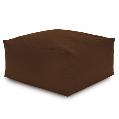 Brown pouffe table velvet