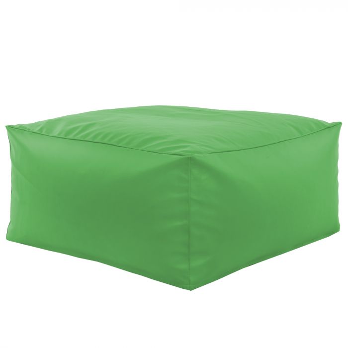 Green pouffe table pu leather