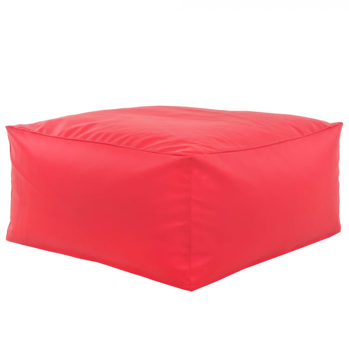 Pink pouffe table pu leather