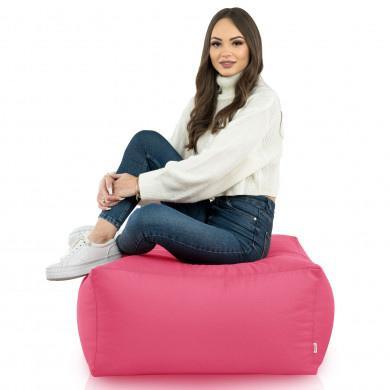 Pink pouffe table outdoor