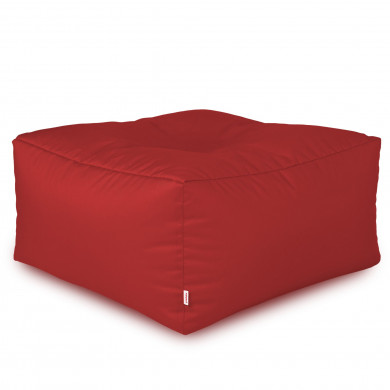 Dark red pouffe table outdoor